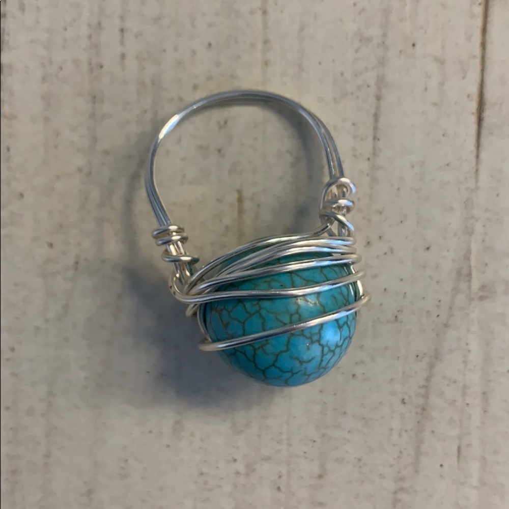 Handmade turquoise ring - Picture 6 of 6